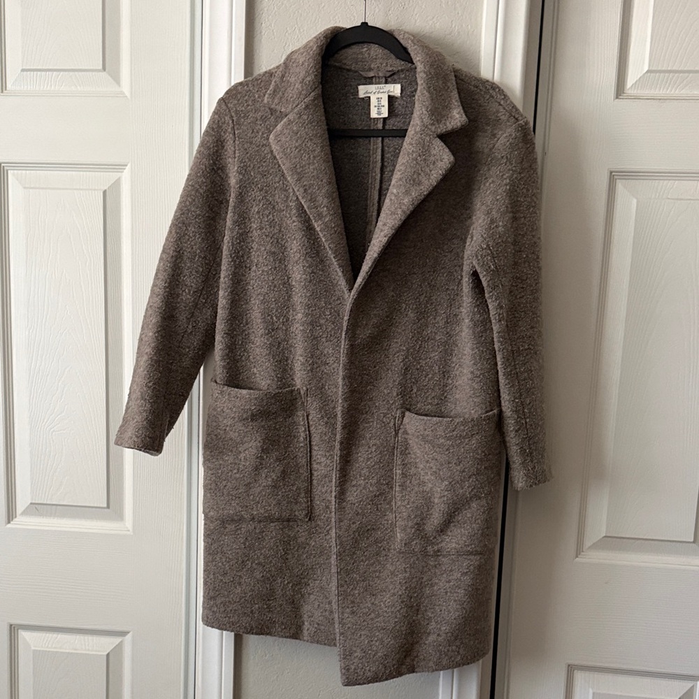H&M Brown Textured Coat